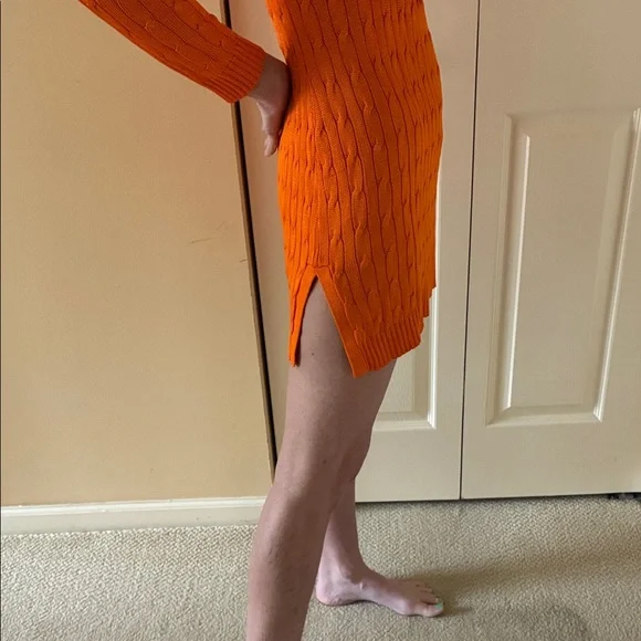 Ralph Lauren Black Label Silk Orange Knit tunic - Picture 3 of 11